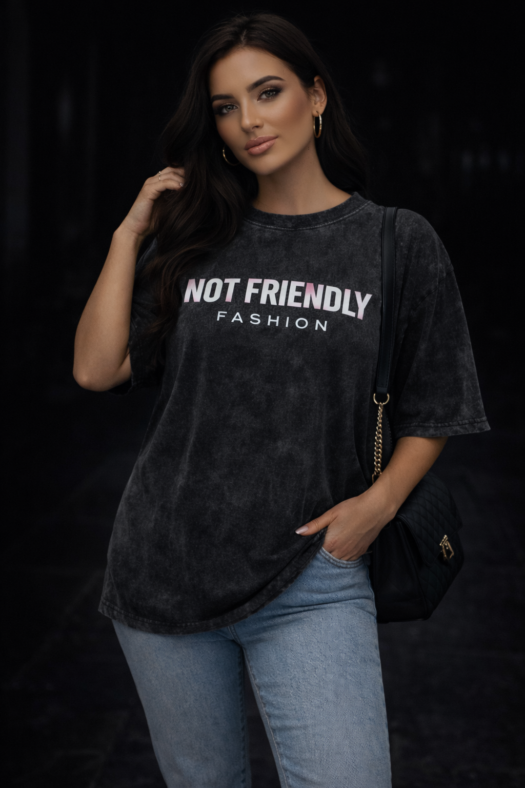 NFF Oversized Acid Wash T-Shirt